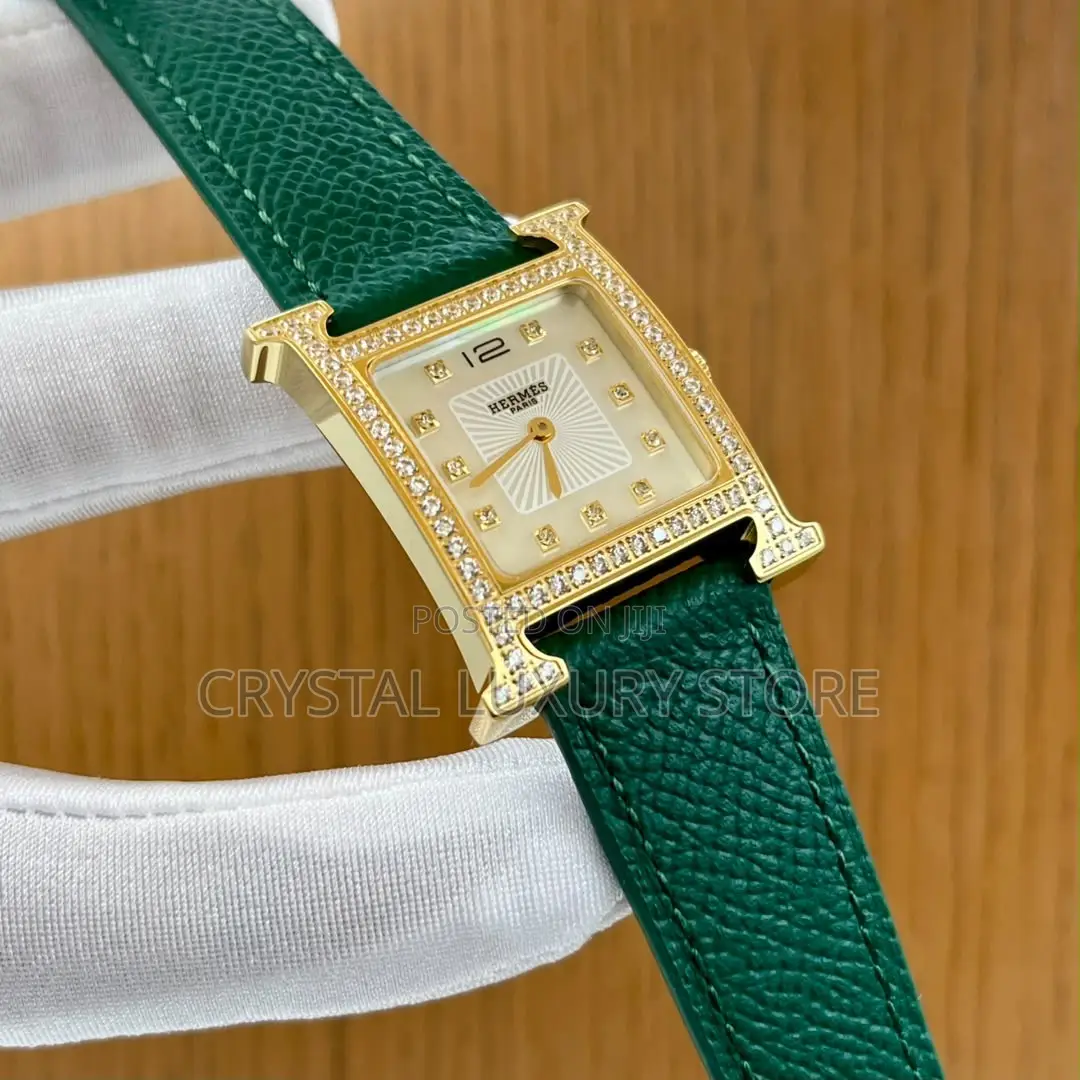 Hermes Quality Luxury Ladies Genuine Leather Wristwatch