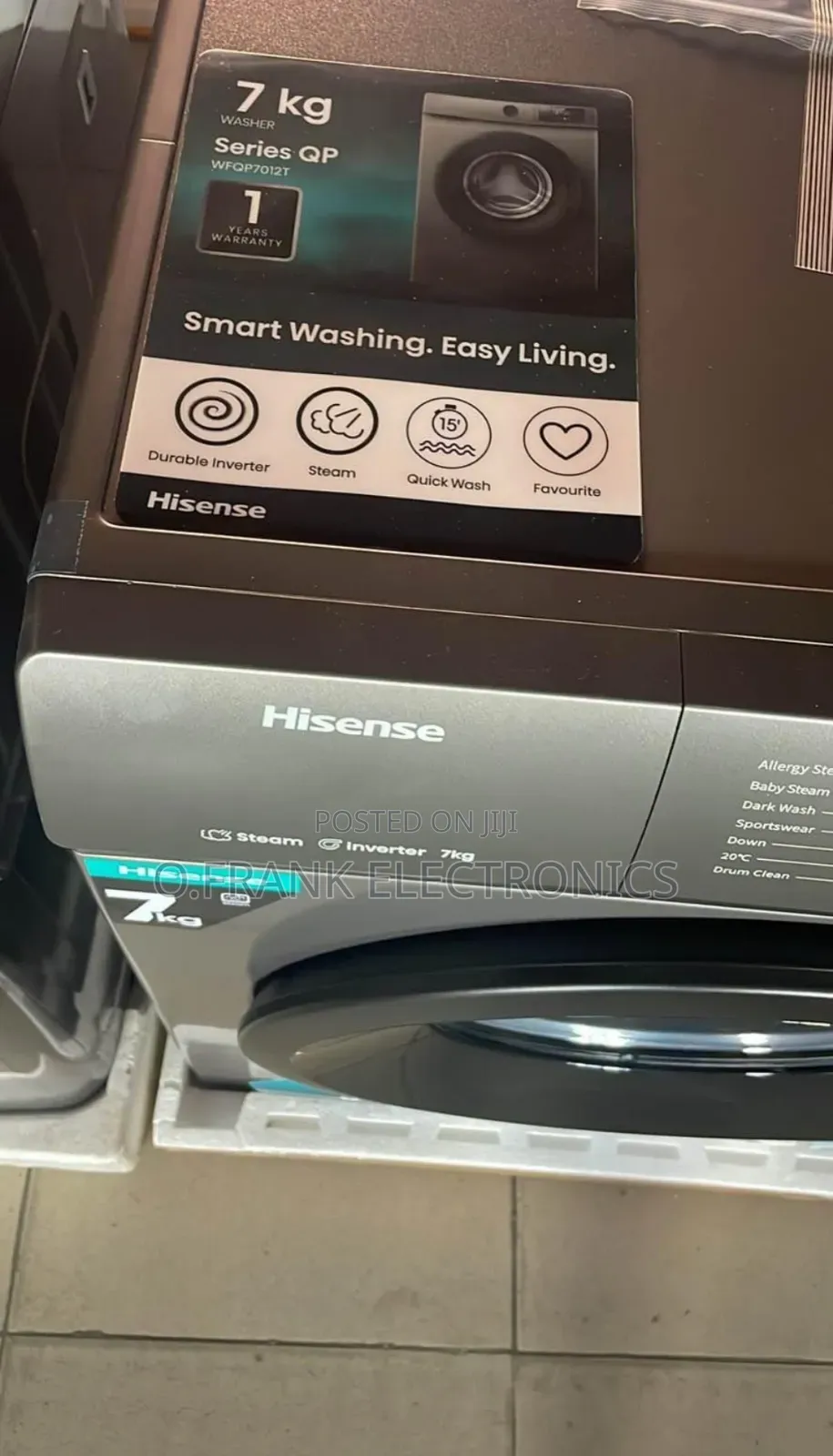 Hisense 7kg Front Loader Washing Machine