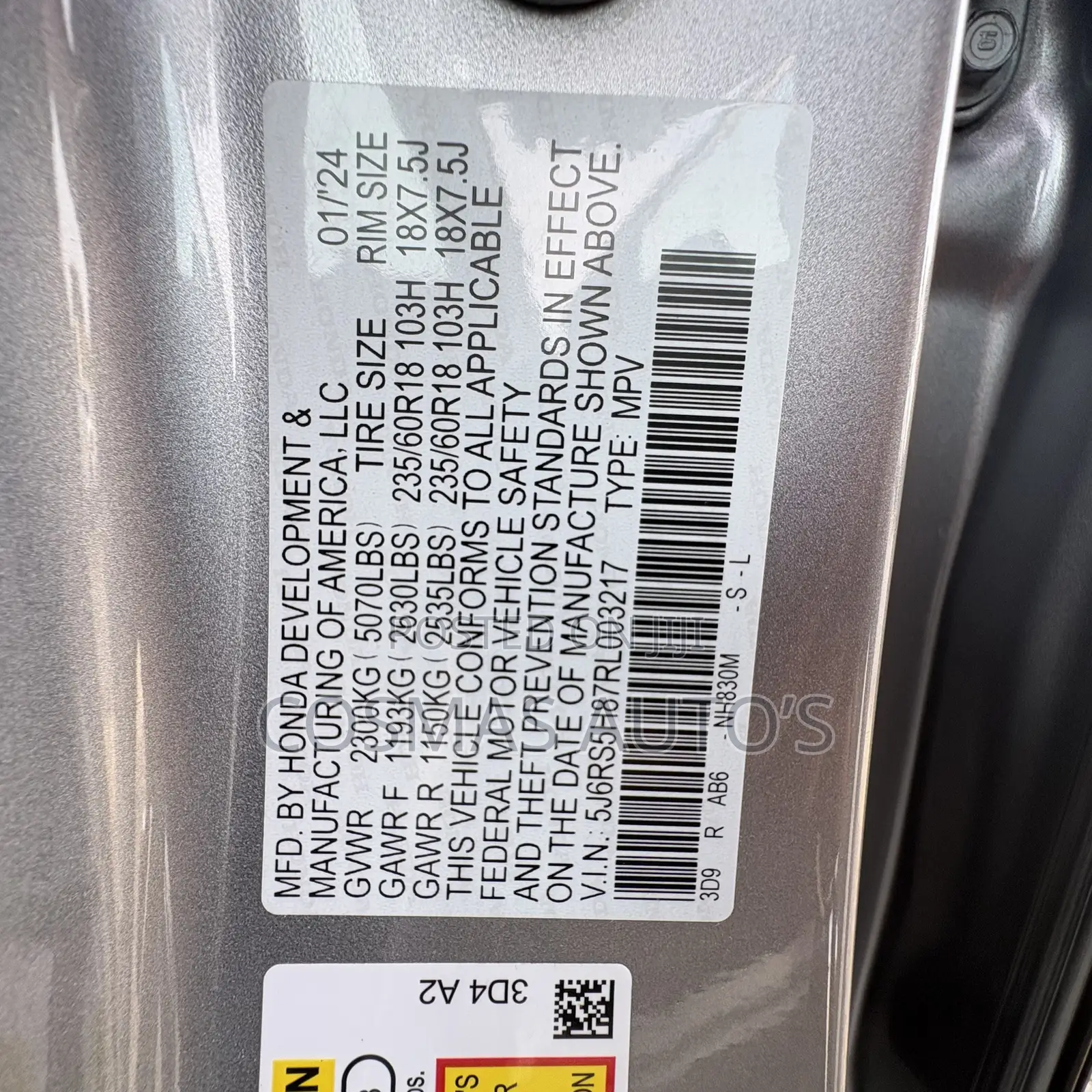 Honda CR-V 2024 Gray