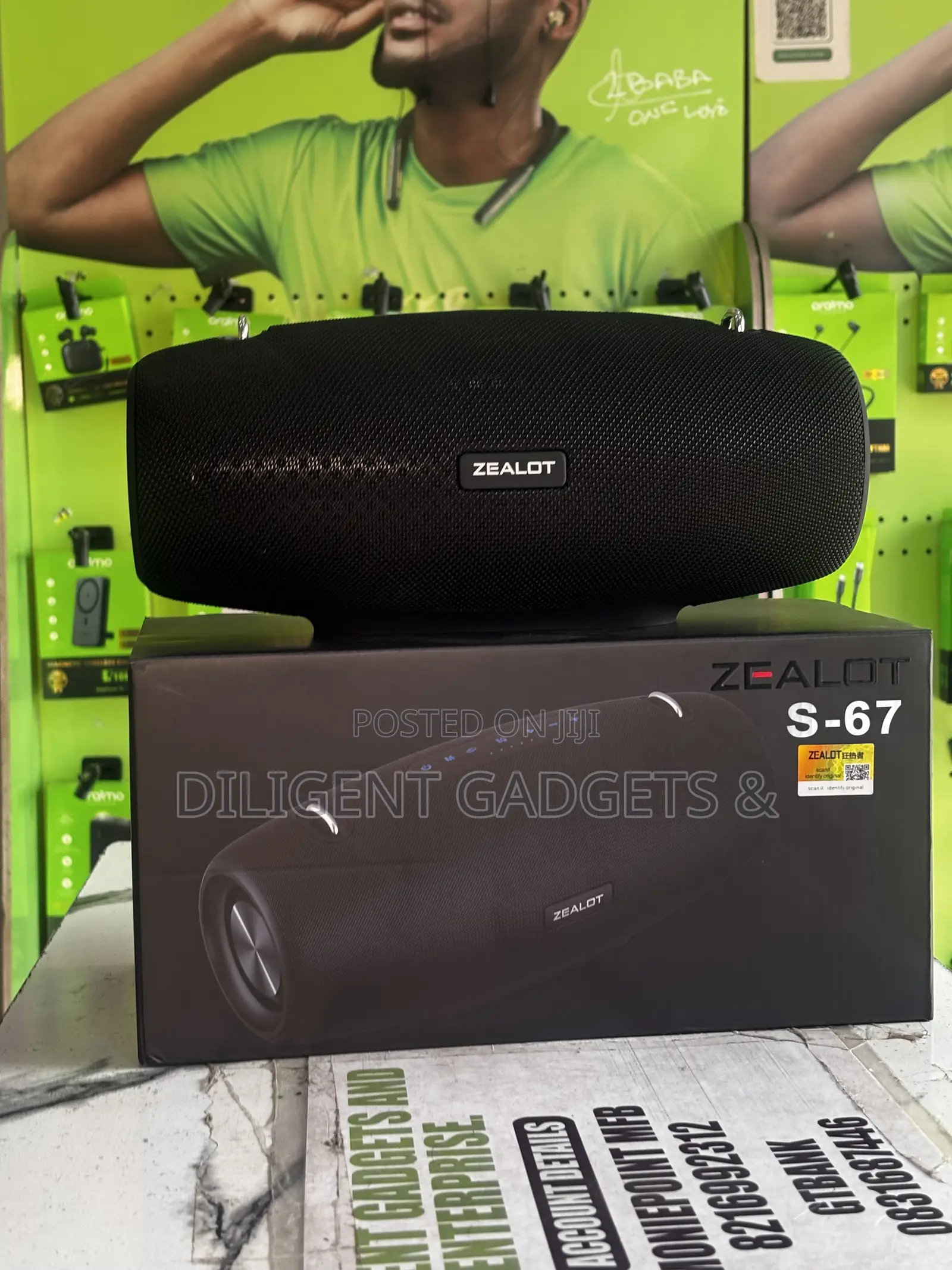 Zealot S67 60W Portable Bluetooth Speaker - Deep Bass | 14,400mAh