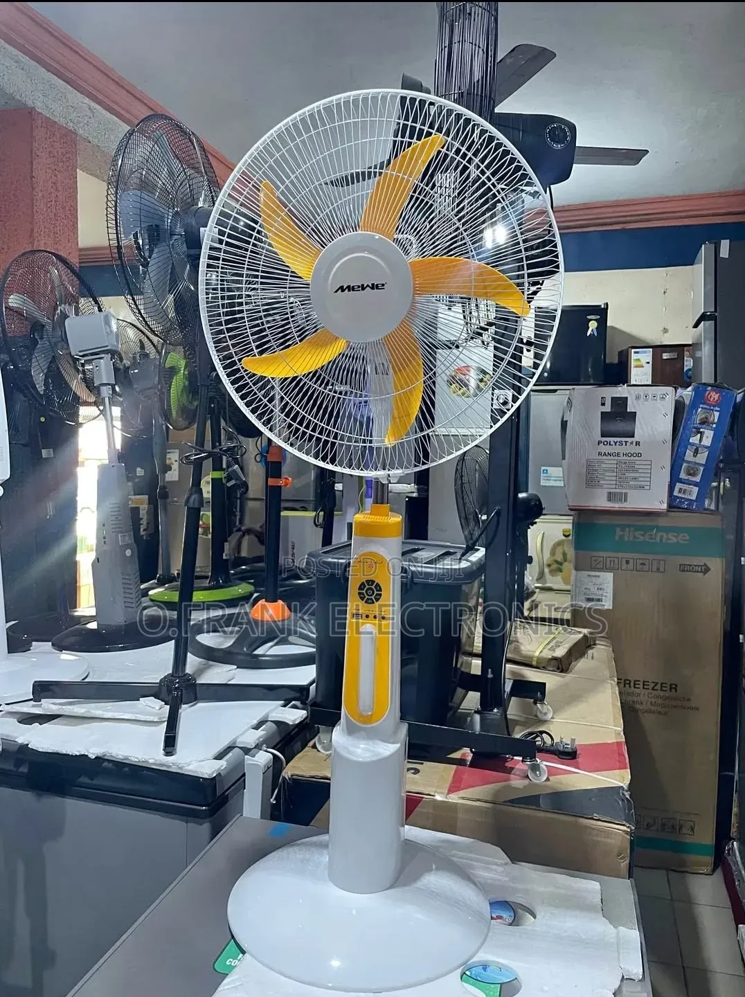 MEWE 18” Rechargeable Solar Fan