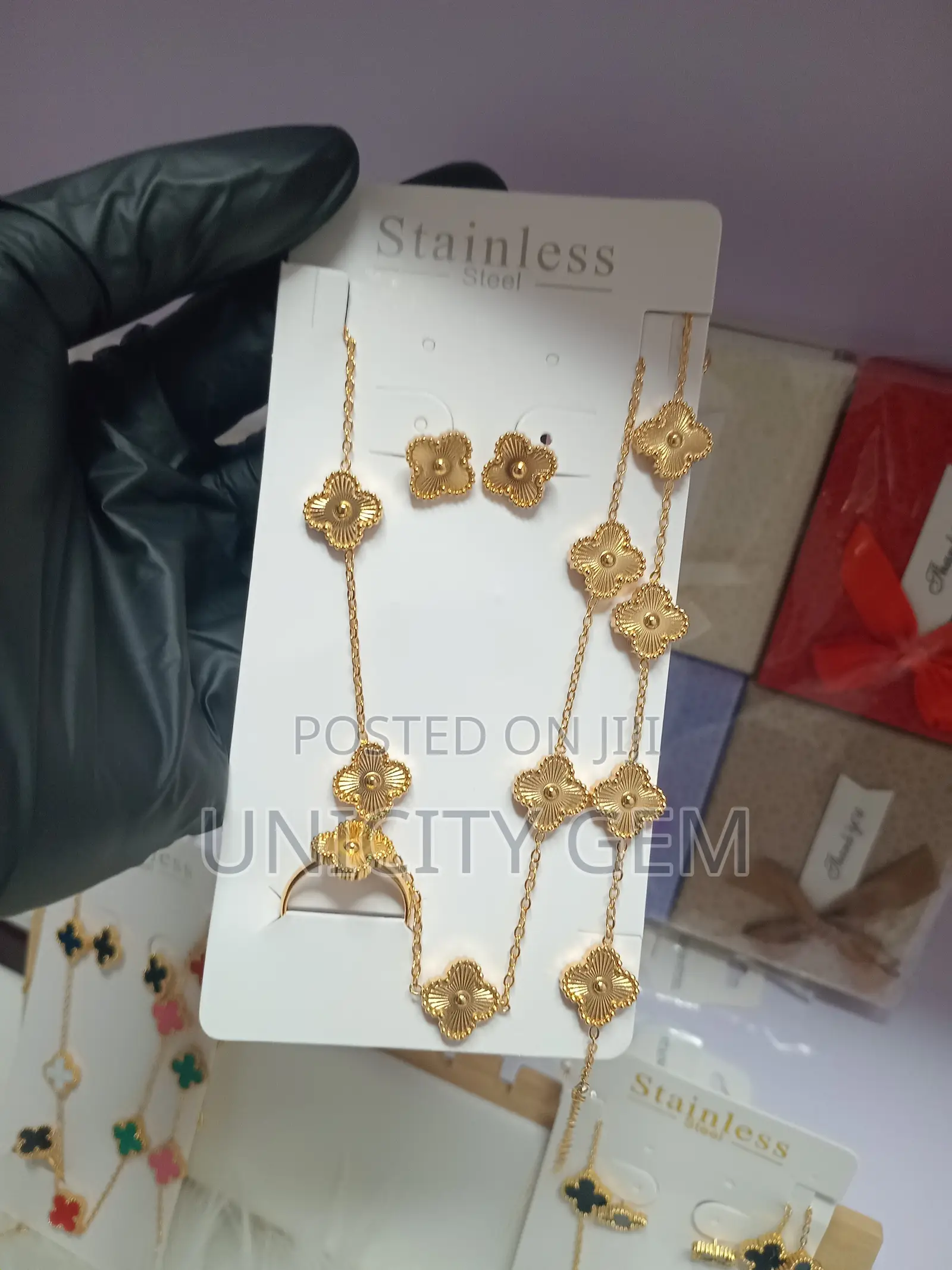 Luxury Stainless Steel Jewelry Set – Elegant Classy