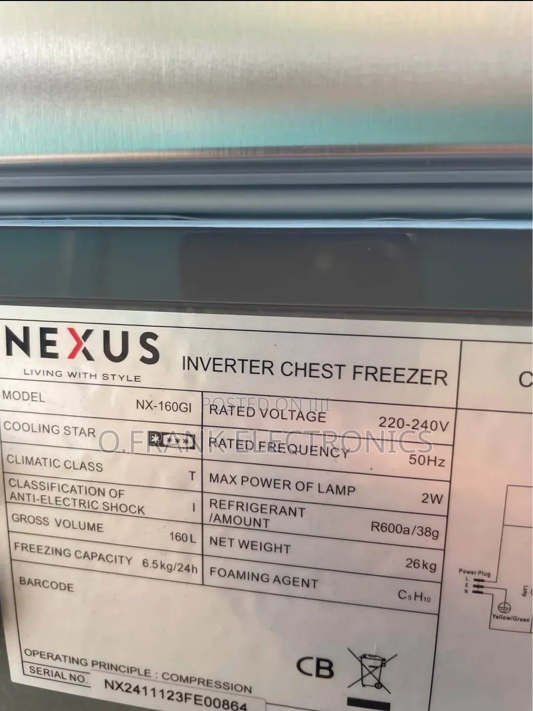 Nexus Inverter(Solar) Freezer 2.5ft