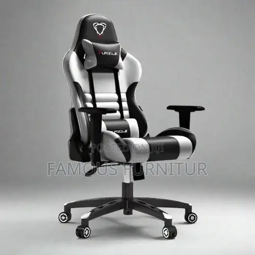 This Is a Black and Red Ergonomic Racing-Style Gaming Chair