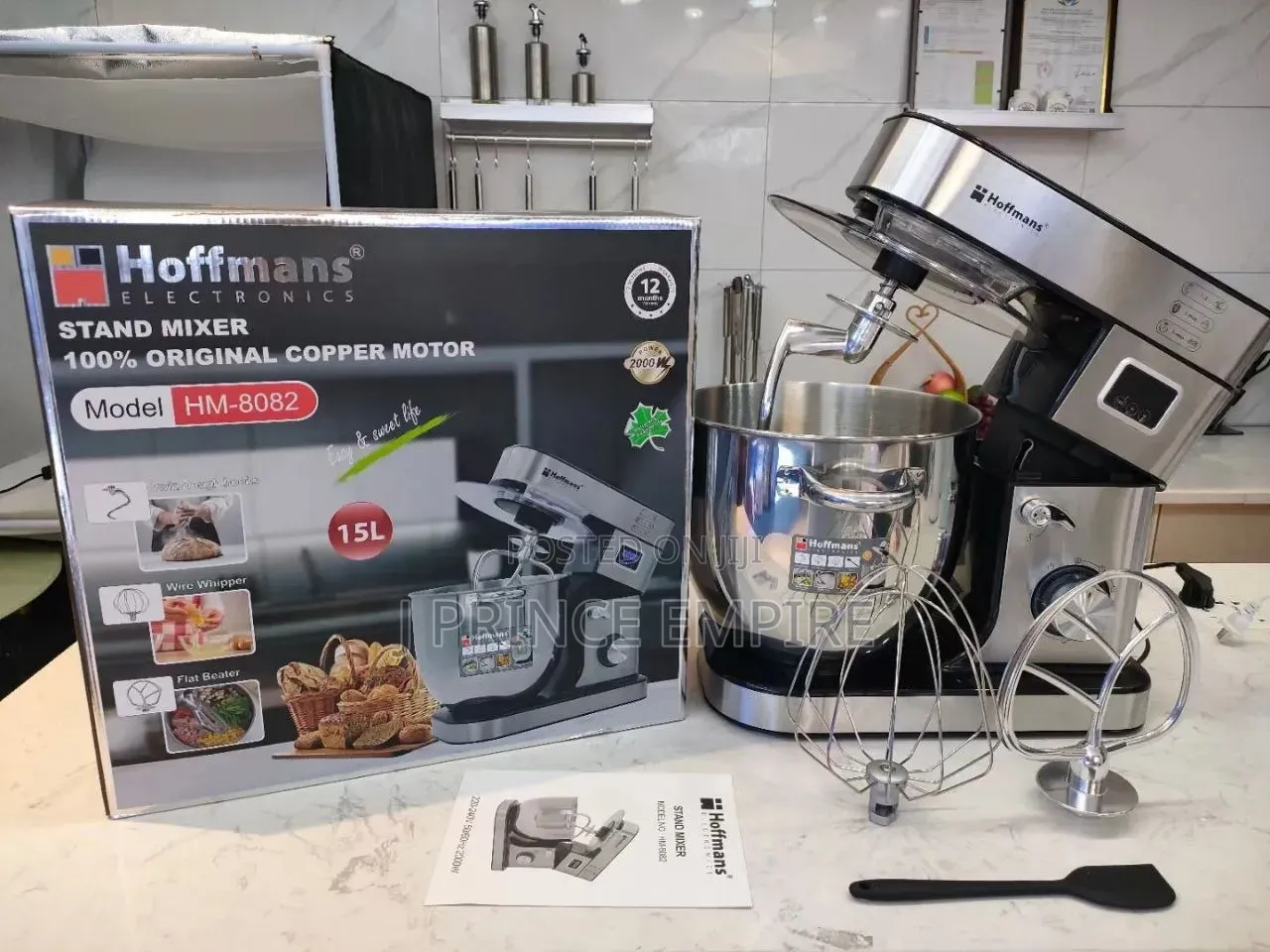 Hoffmans 15L High Quality Industrial Stand Mixer, Blender, Grinder