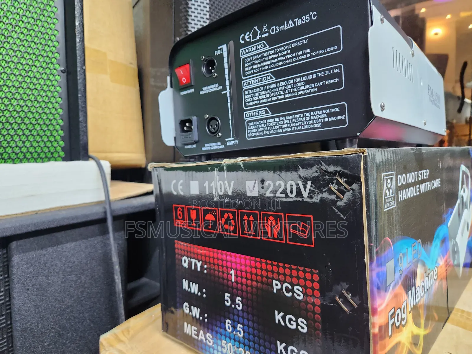Smoke Fog Machine Fm 1500watts With One Free Liquid