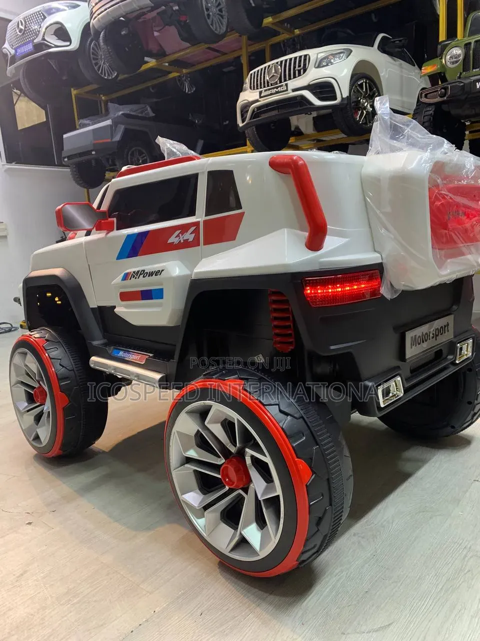BMW Jeep Wrangler Electric Car for Kids Age 1-10 With Remote Bluetoot