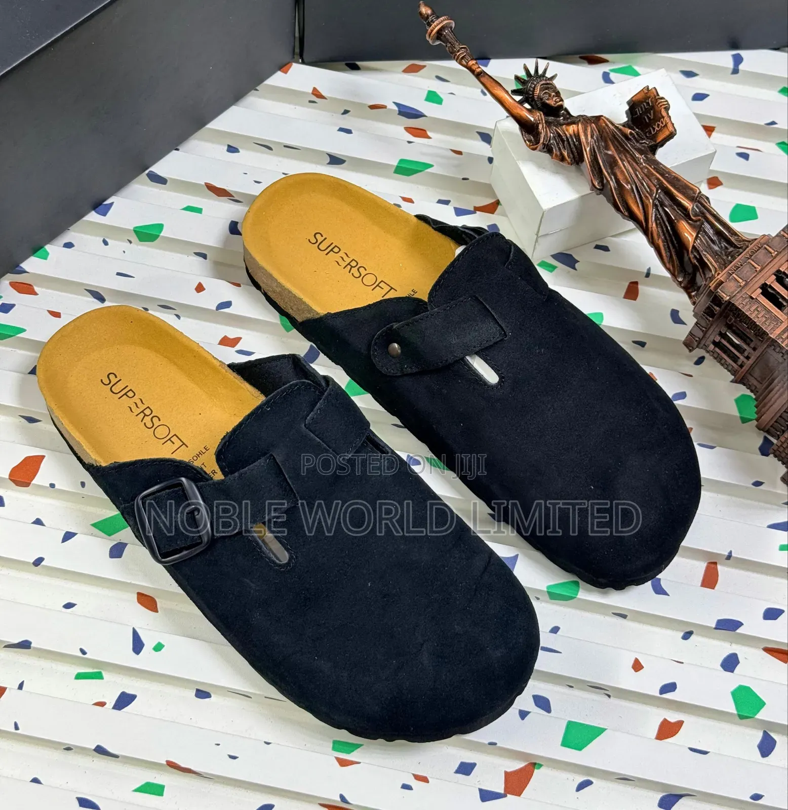 Solid Birkenstock Suede Slides Frank 7s