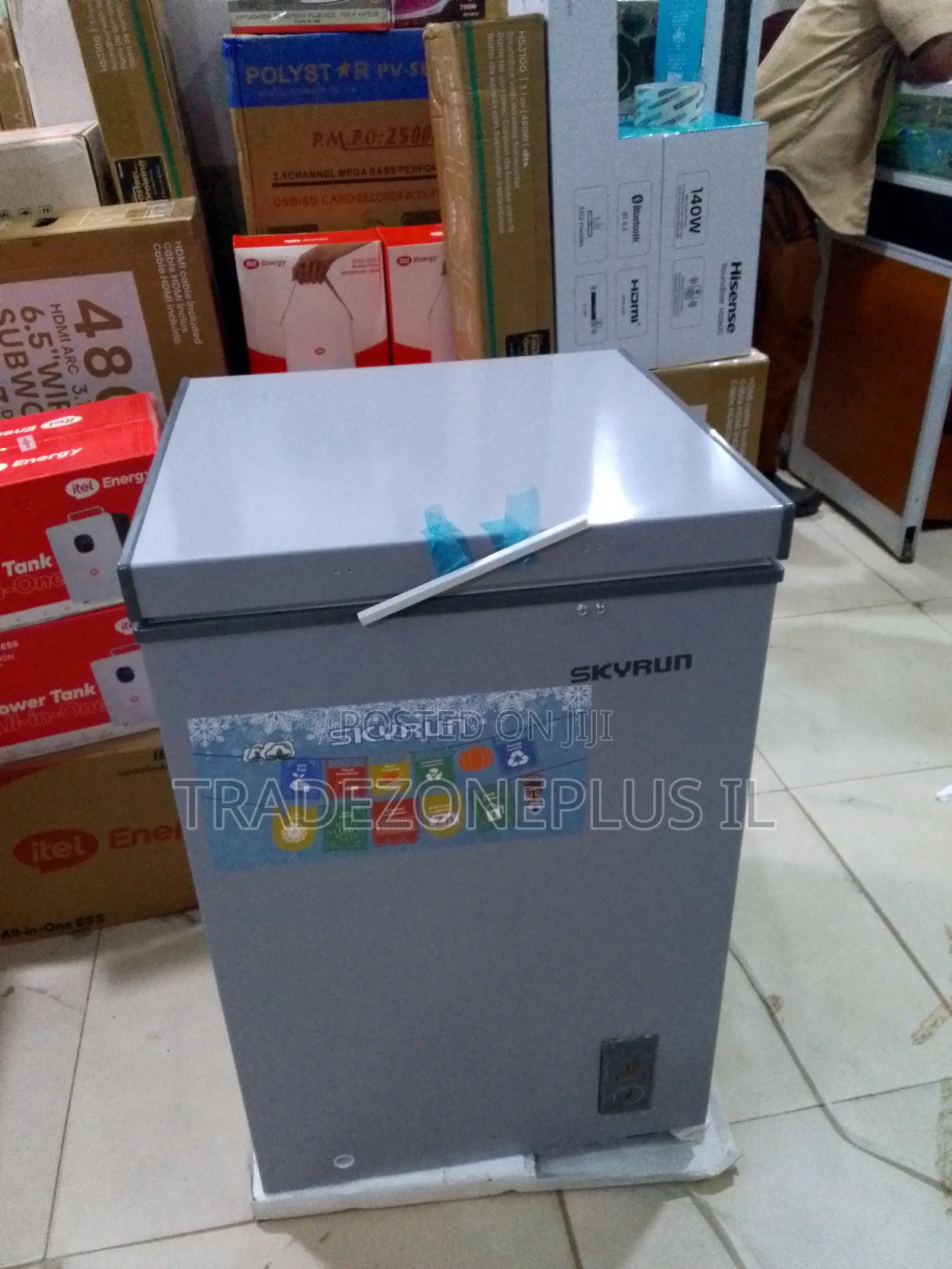 Skyrun 90A Chest Freezer for Home, Shop Office