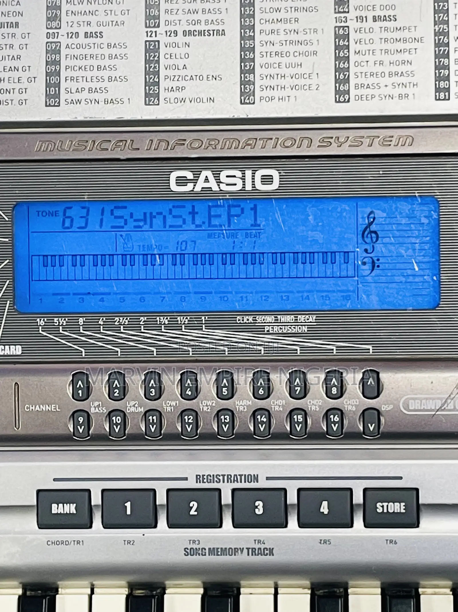 Casio 6 Octaves WK 3500 Professional Keyboard MIS- 76 Keys