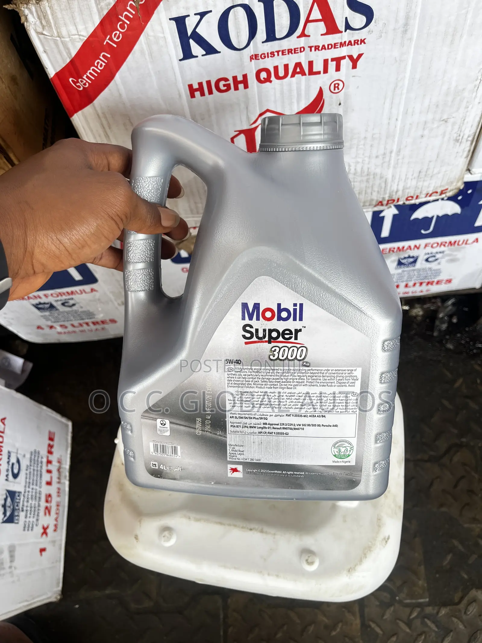 Original Mobile Engine Oil Super 3000 5w-40 Fully Synthetic 4L