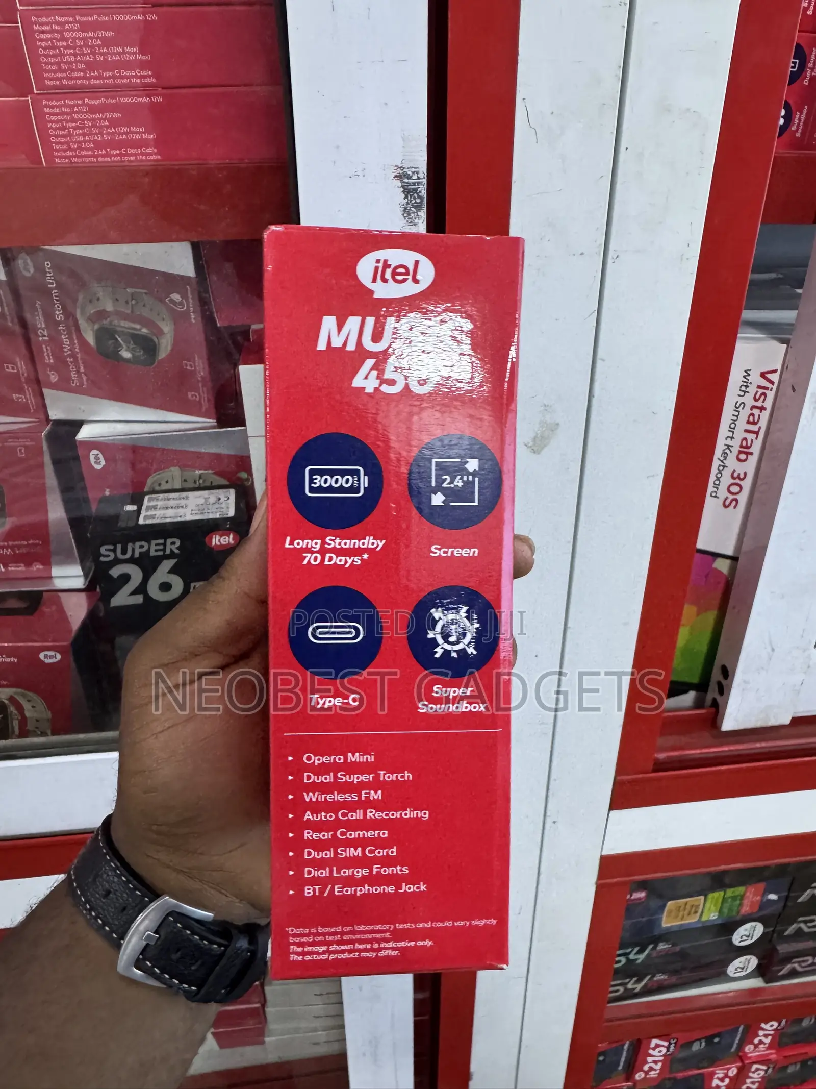 New Itel Muzik 400 microSD up to 32GB Blue