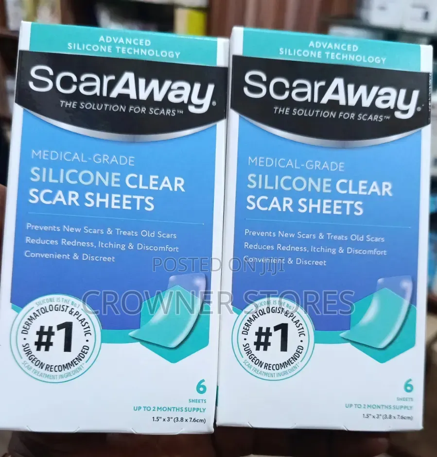 ScarAway Advanced Clear Silicone Scar Sheets for Scar Treatment