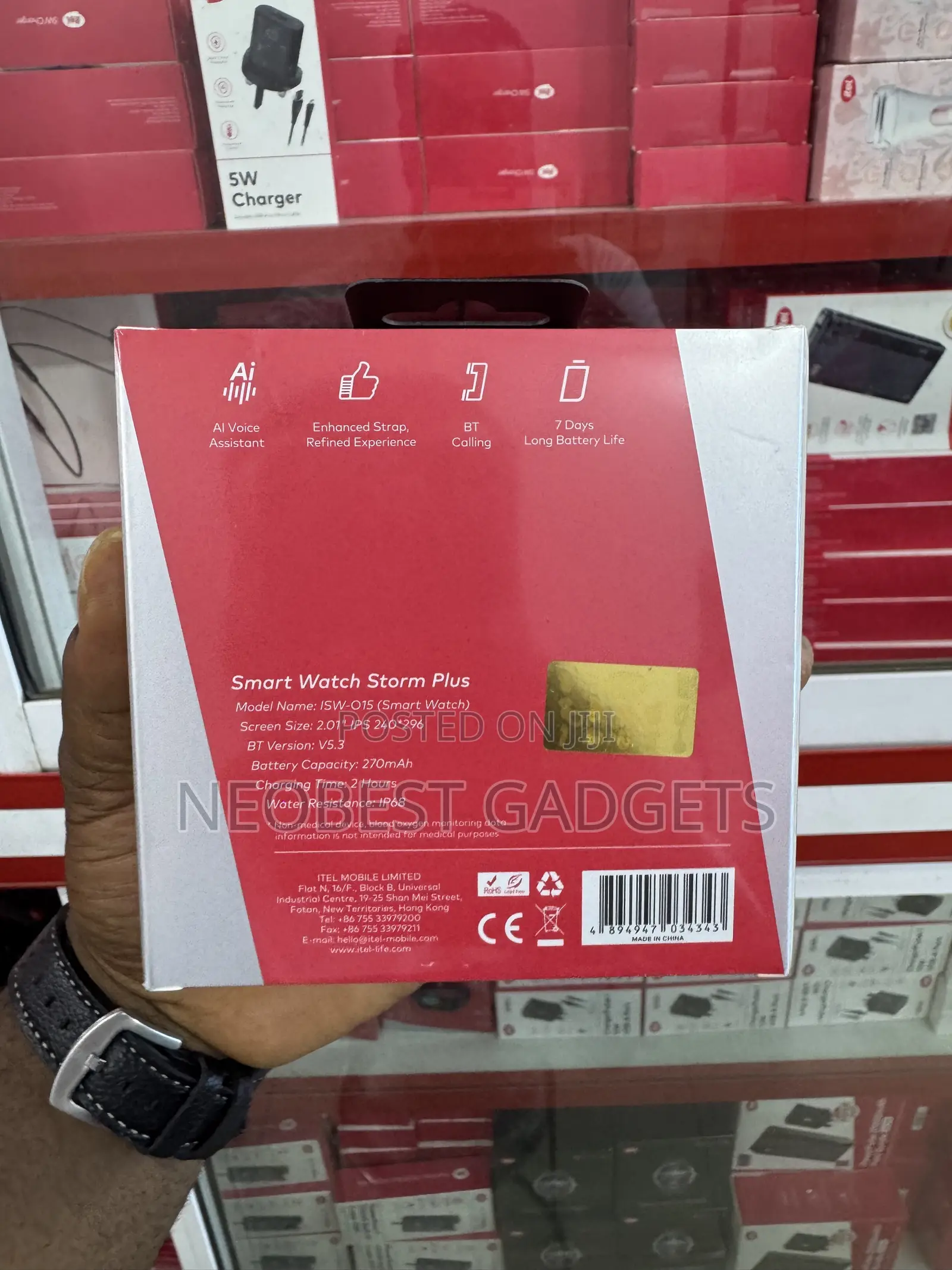 Itel Smart Watch Storm Plus