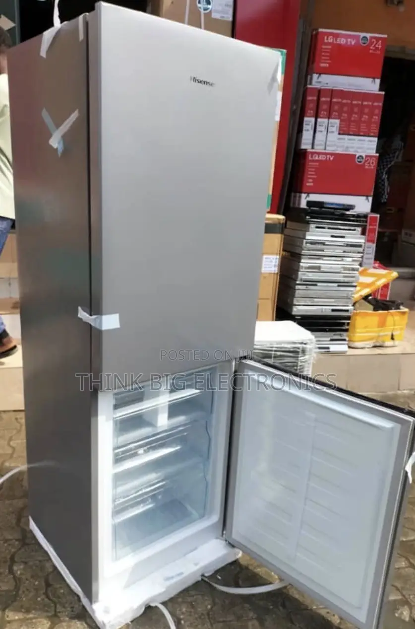 Brand New Hisense Bottom Freezer Refrigerator (Silver)