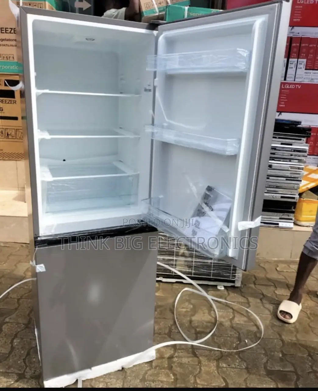 Brand New Hisense Bottom Freezer Refrigerator (Silver)