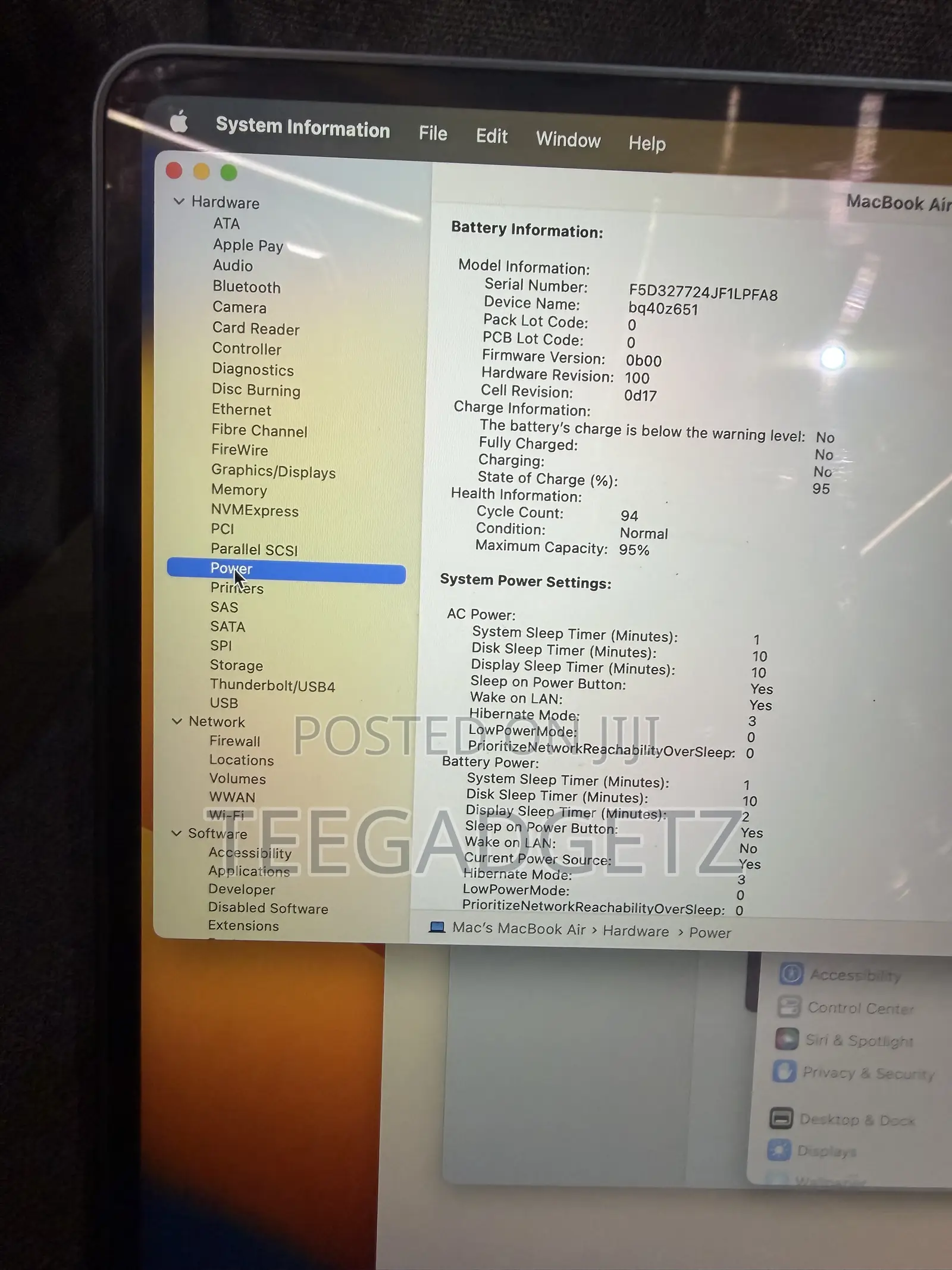 Laptop Apple MacBook Air 2023 M2 8GB Apple M2 SSD 256GB