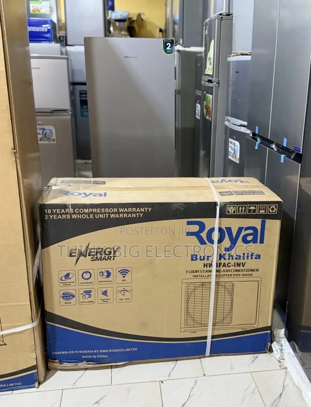 Royal Burj Khalifa 3HP Inverter Floor Standing AC (HW3FAC-INV