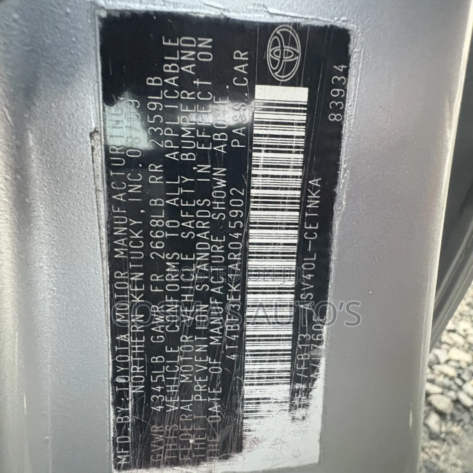 Toyota Camry LE 4dr Sedan (2.5L 4cyl 6AM) 2010 Silver