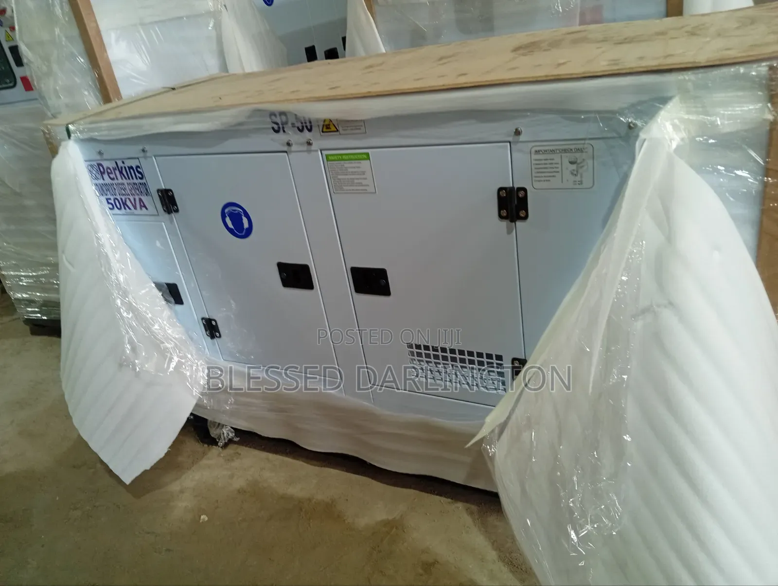 50kva Perkins Soundproof Diesel Generator 100% Copper