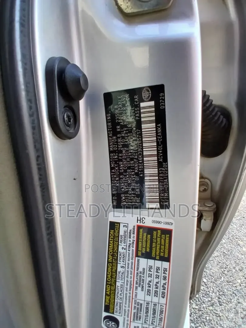 Toyota Camry 2.4 LE 2008 Silver