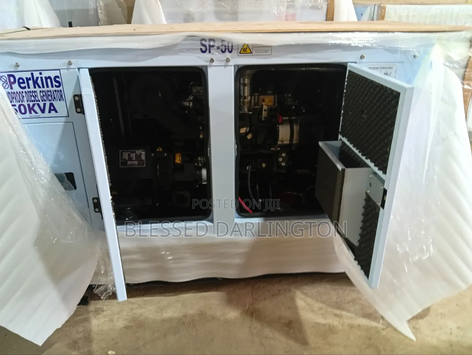 50kva Perkins Soundproof Diesel Generator 