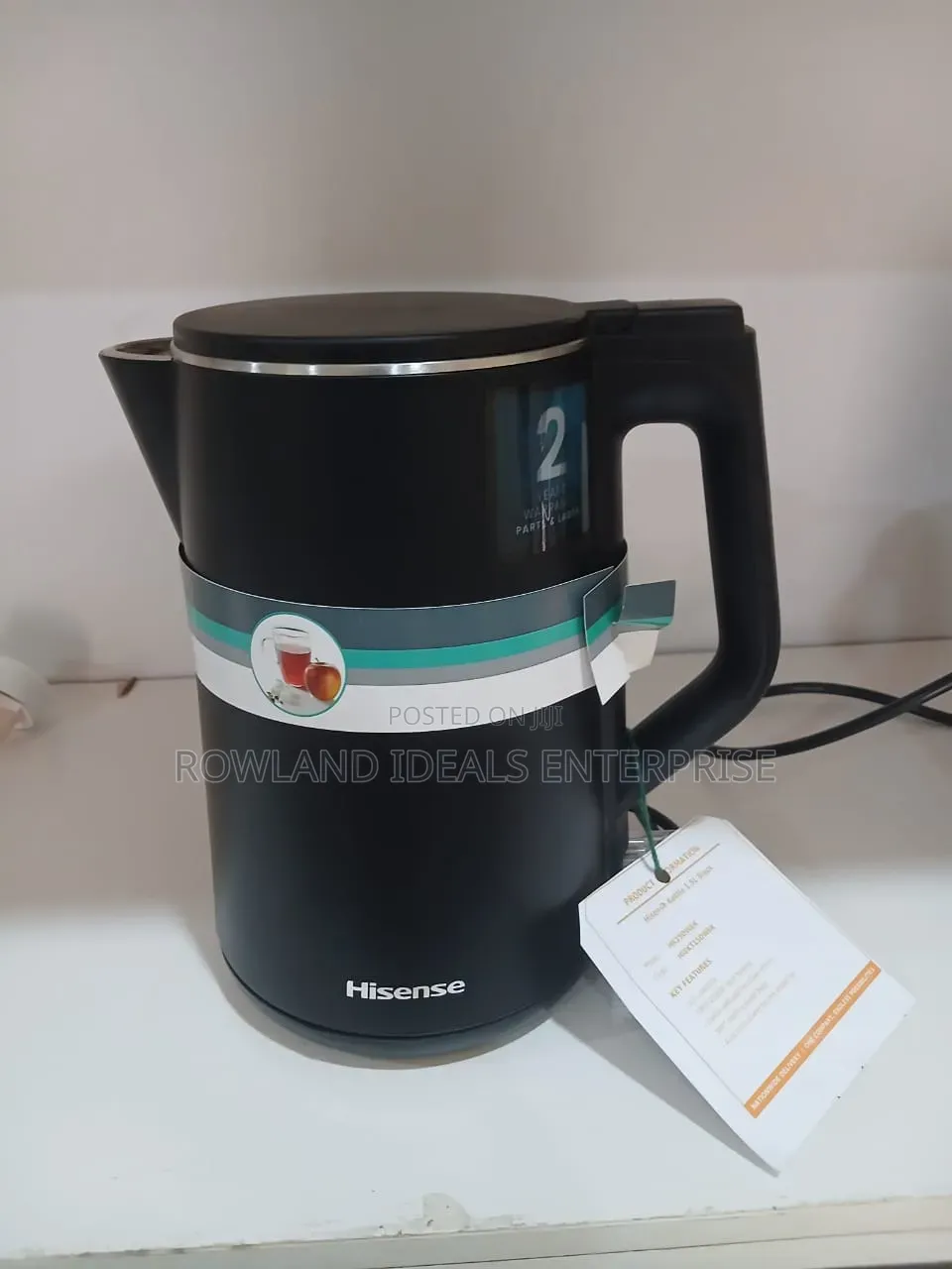 Hisense Kettle 1.5l Black