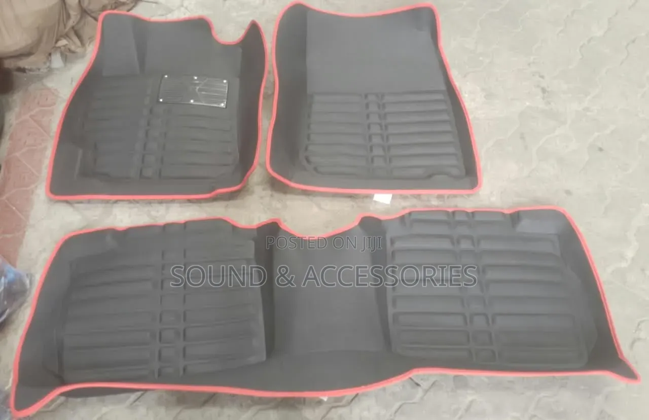 Toyota Camry 2007-2015 Black With Red Tip 3d Floor Mat