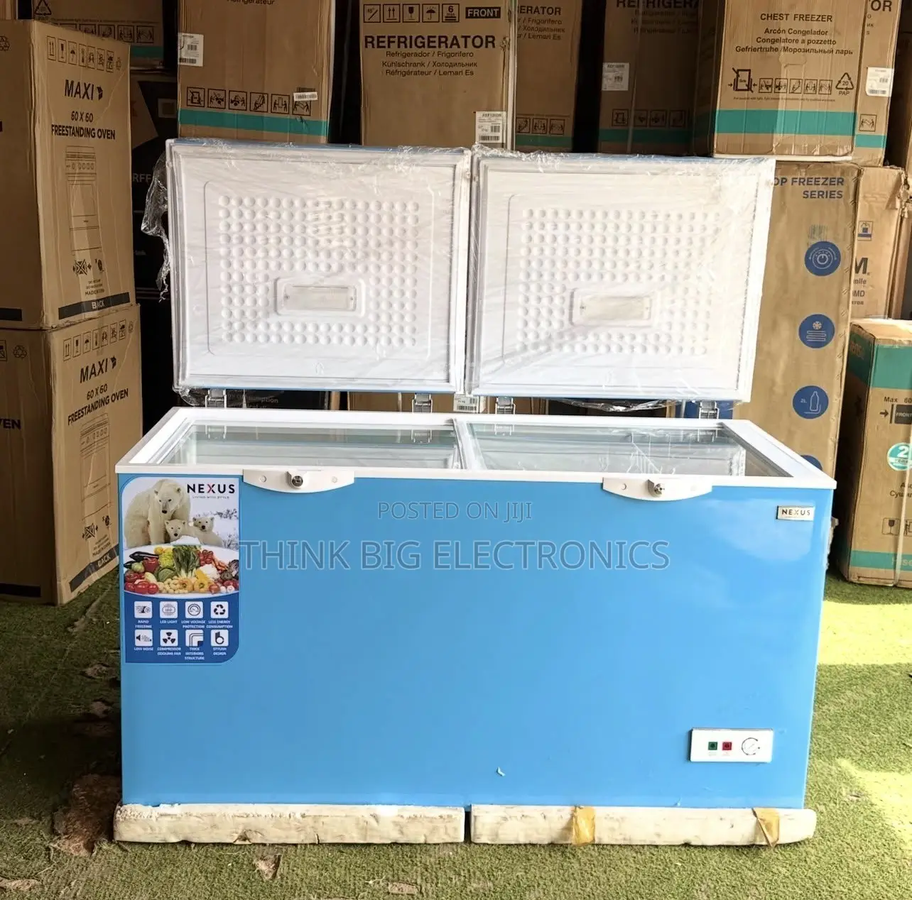 Nexus Double Door Chest Freezer