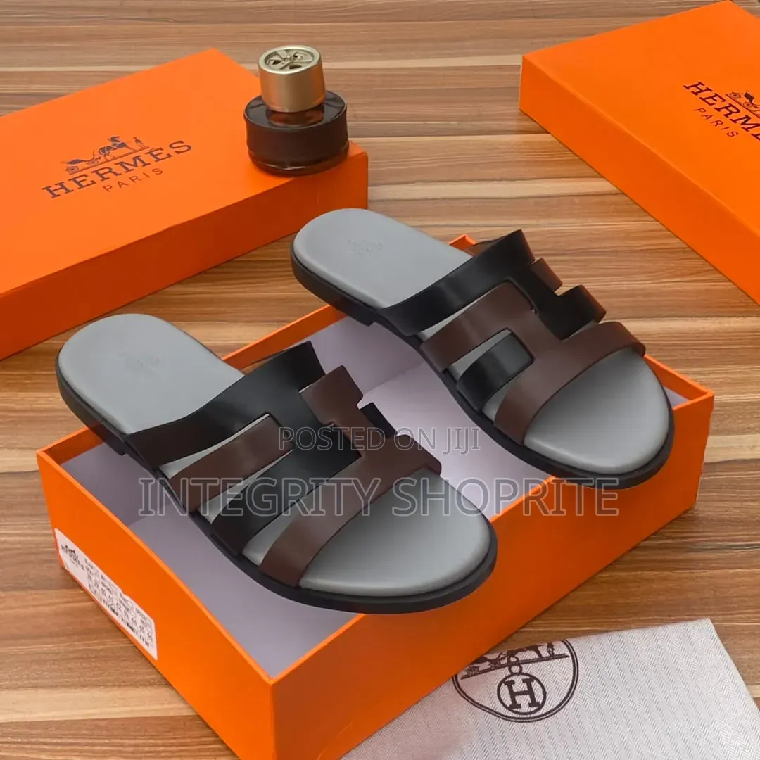 Strapped Men's Leather Slippers