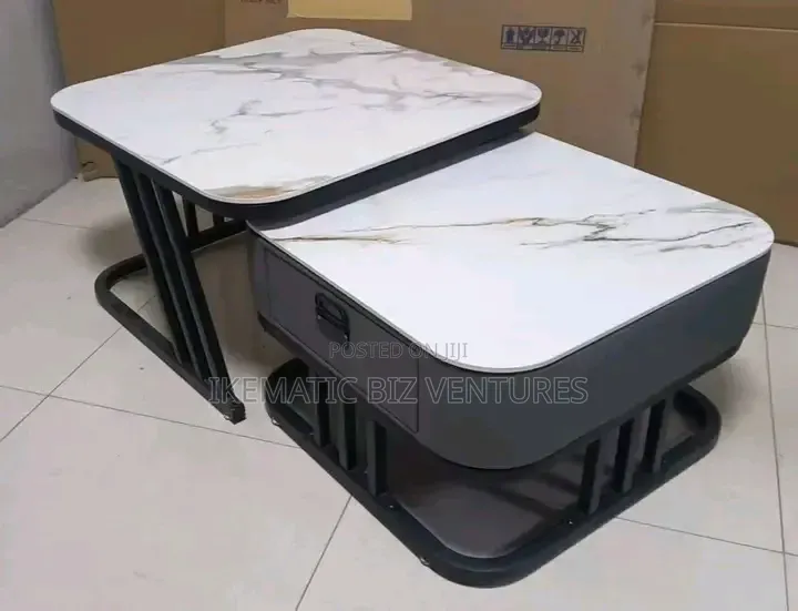 Luxury 2 in I Marble Center Table