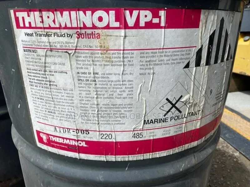 Therminol VP 1 Heat Transfer Fluid by Solutia Drum