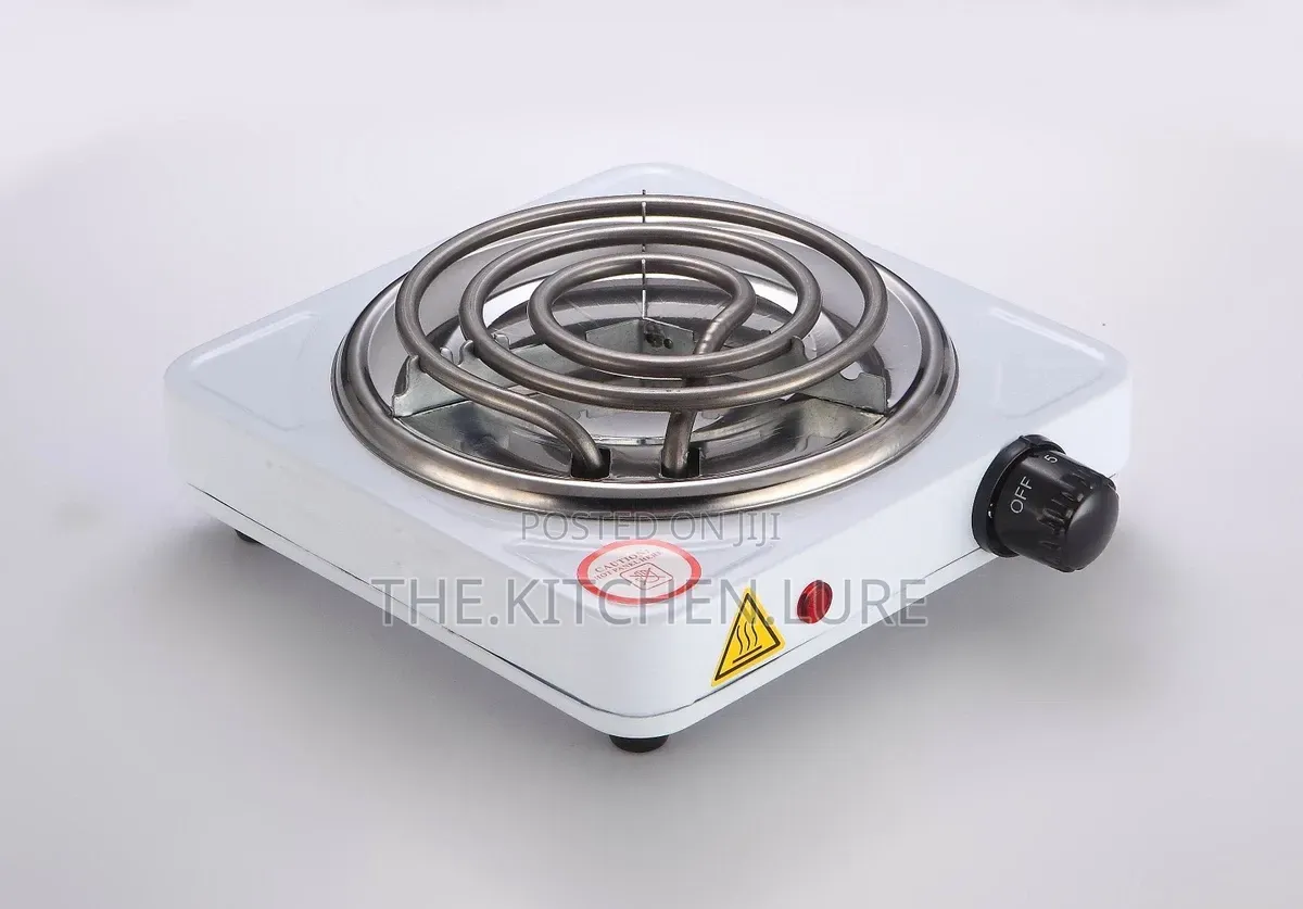 Double Burner Electric Hot Plate -White