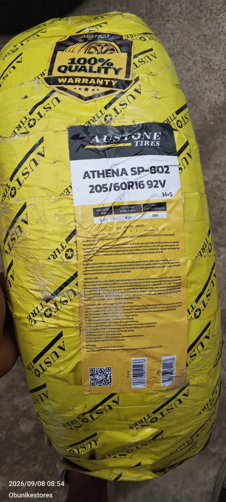 205/60r16 Austone