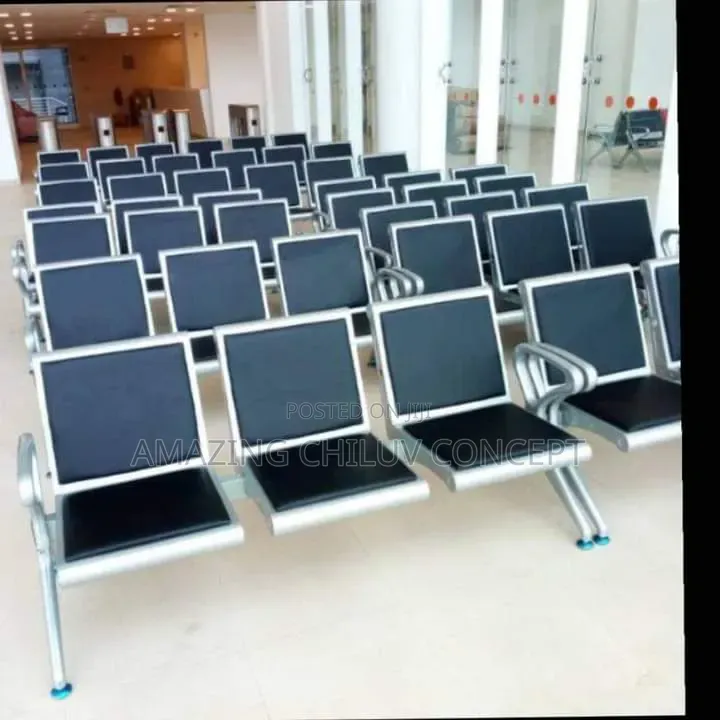 Modern 3-Seater Waiting Room Chairs – Office Reception