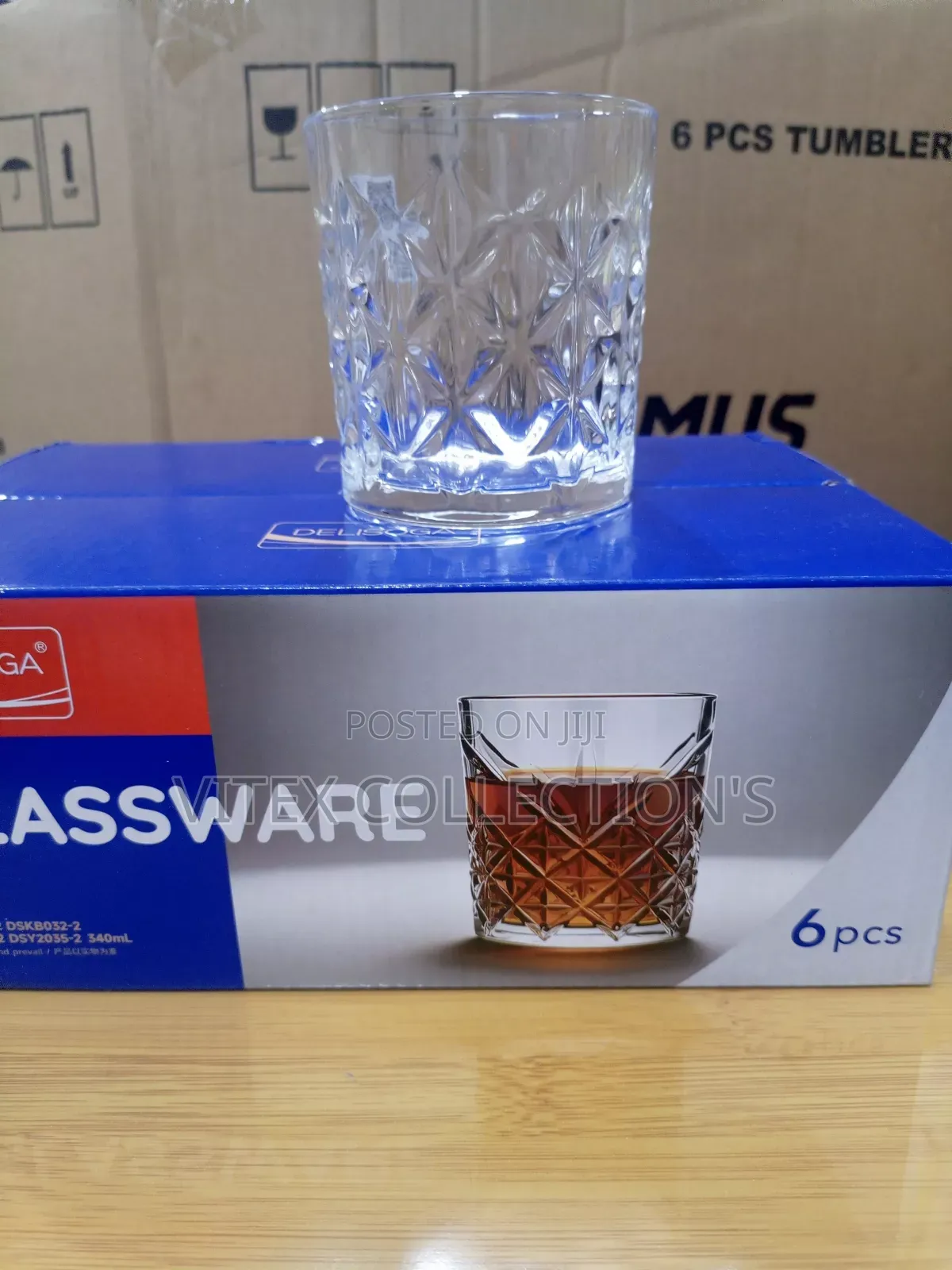 340ml 6pcs Whiskey Glass Cup