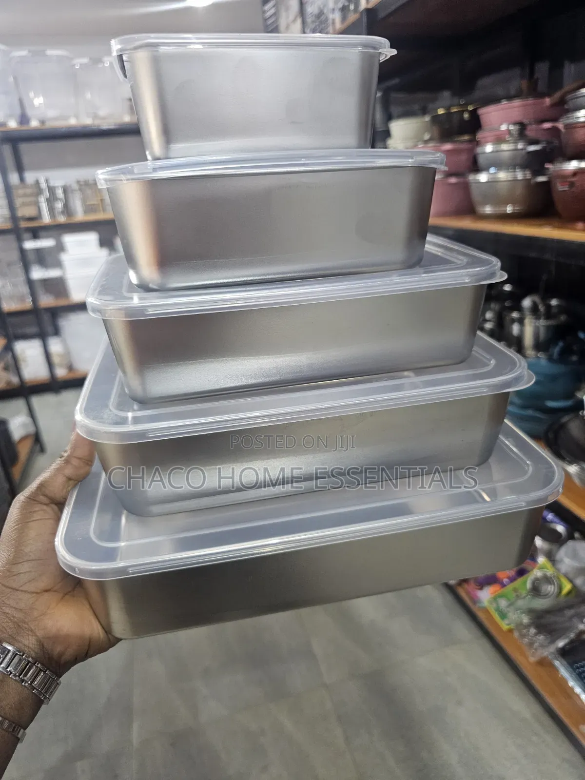 5-in-1 Stainless Steel Food Storage Container Set
