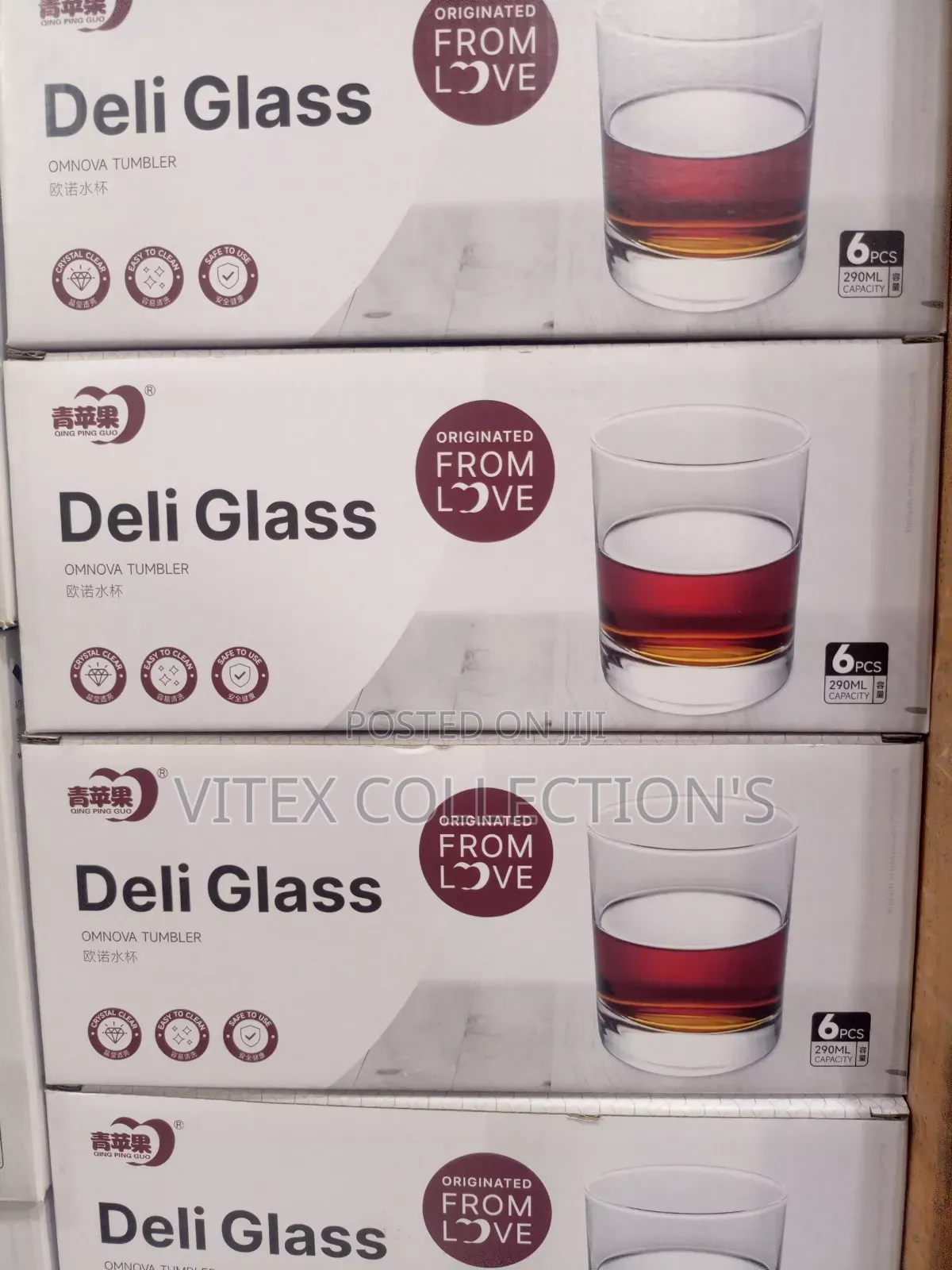 6pcs Deli Short Whiskey Glass Cup