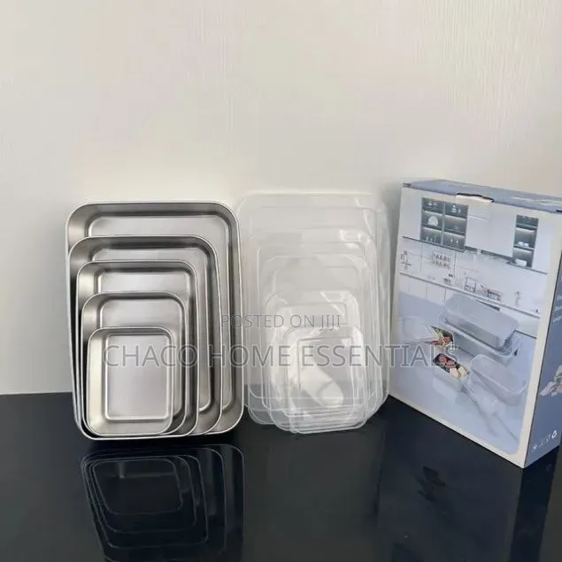 5-in-1 Stainless Steel Food Storage Container Set