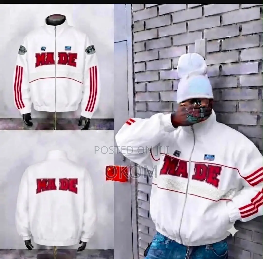 Men’s Luxury White BMW M Style Tracksuit Set – Jacket Trousers