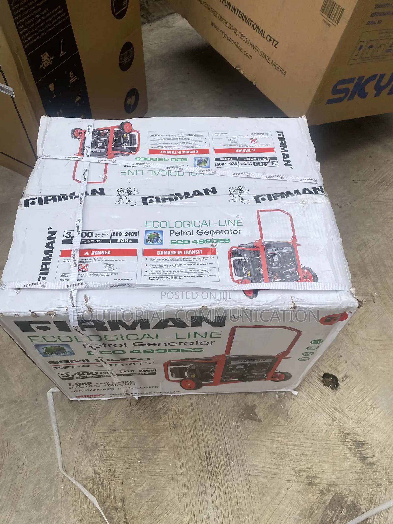 Durable 3.4KVA KEY STARTER Firman Petrol Power Unit