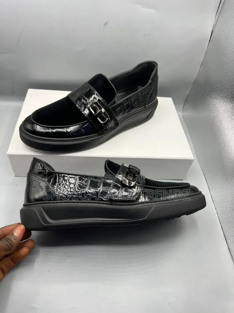 Mich Simon Skin and Suede Loafer Hybrid Shoes