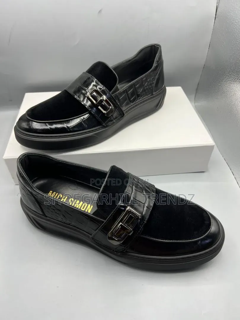 Mich Simon Skin and Suede Loafer Hybrid Shoes