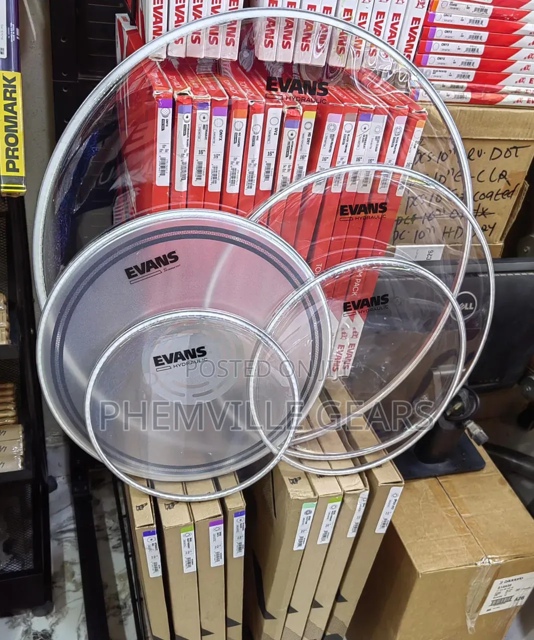 Evans Hydraulic Glass Drum Head/Velum