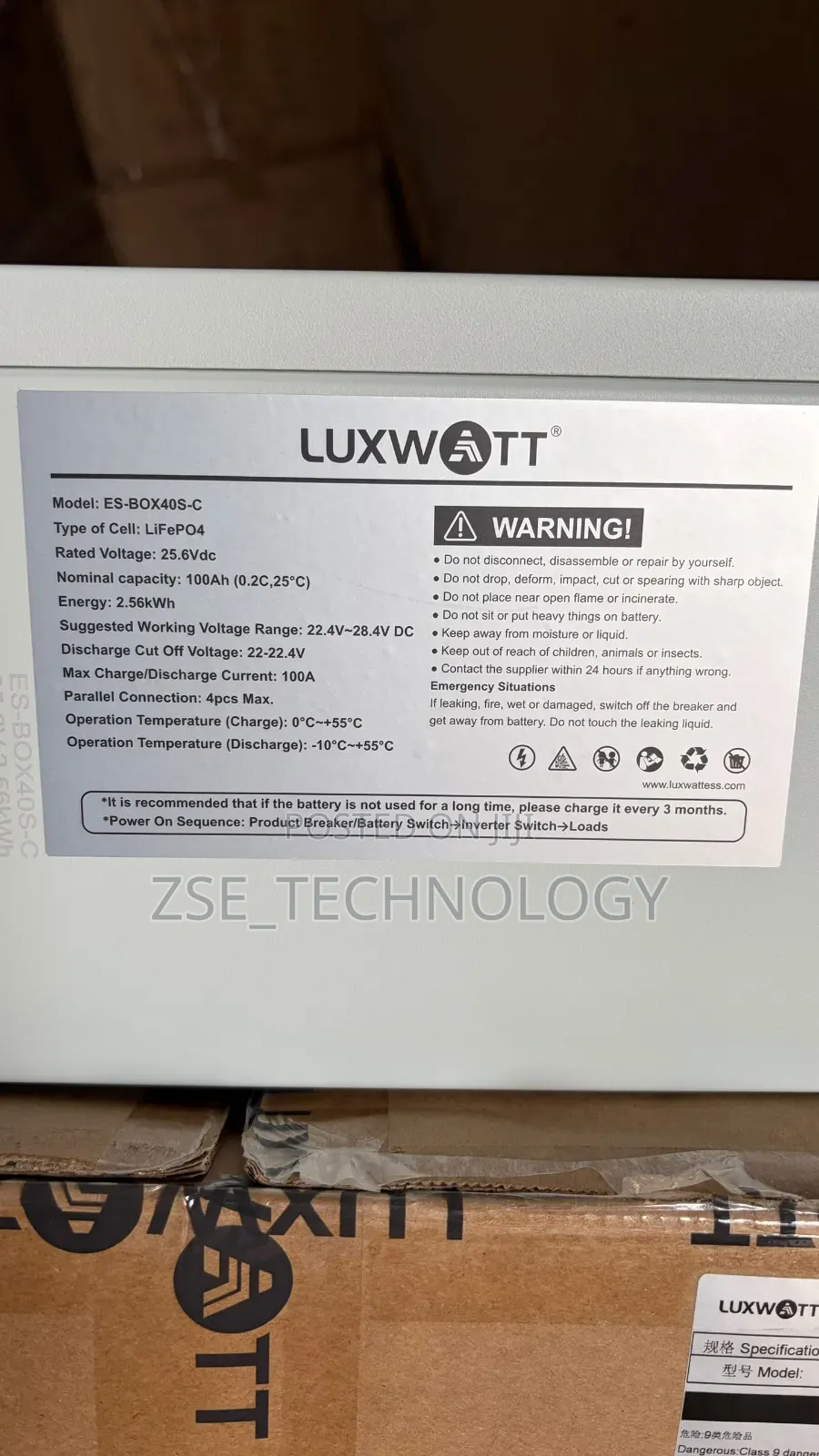 Luxwatt 2.5kwh 25.6v