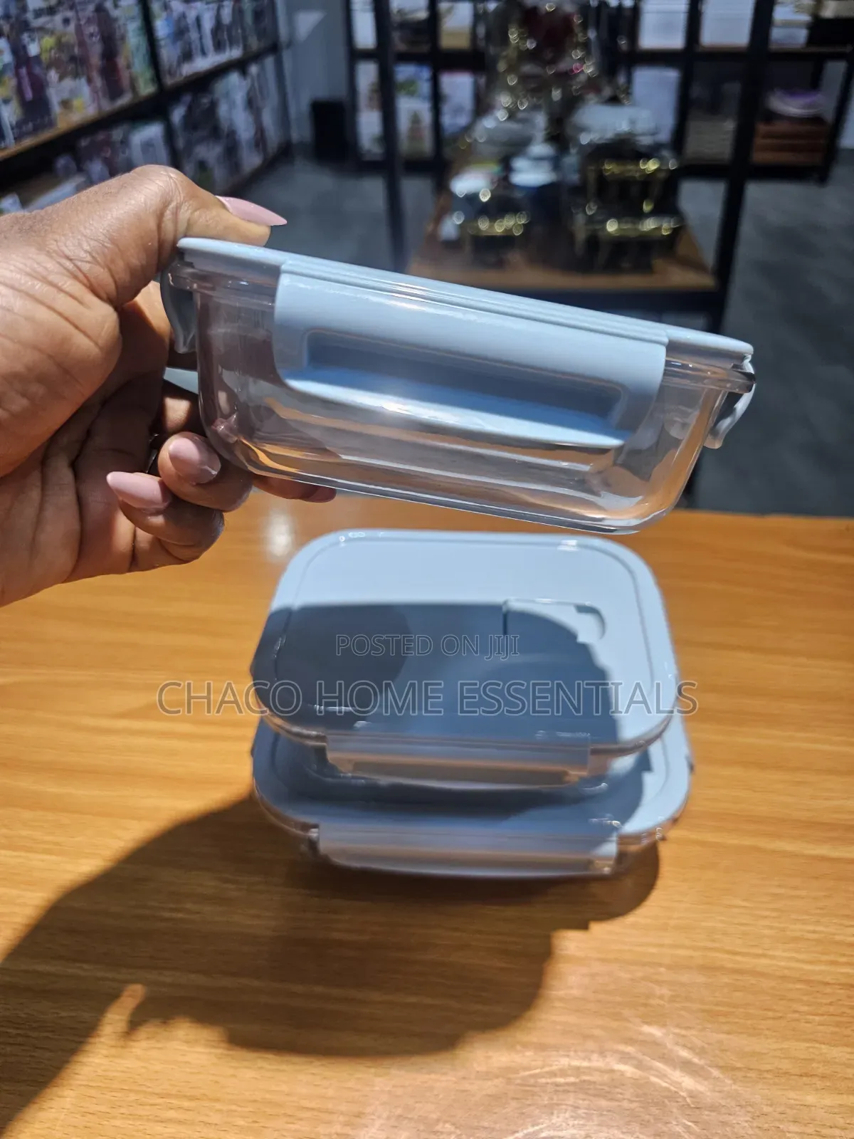 3-Piece Airtight Glass Food Storage Containers