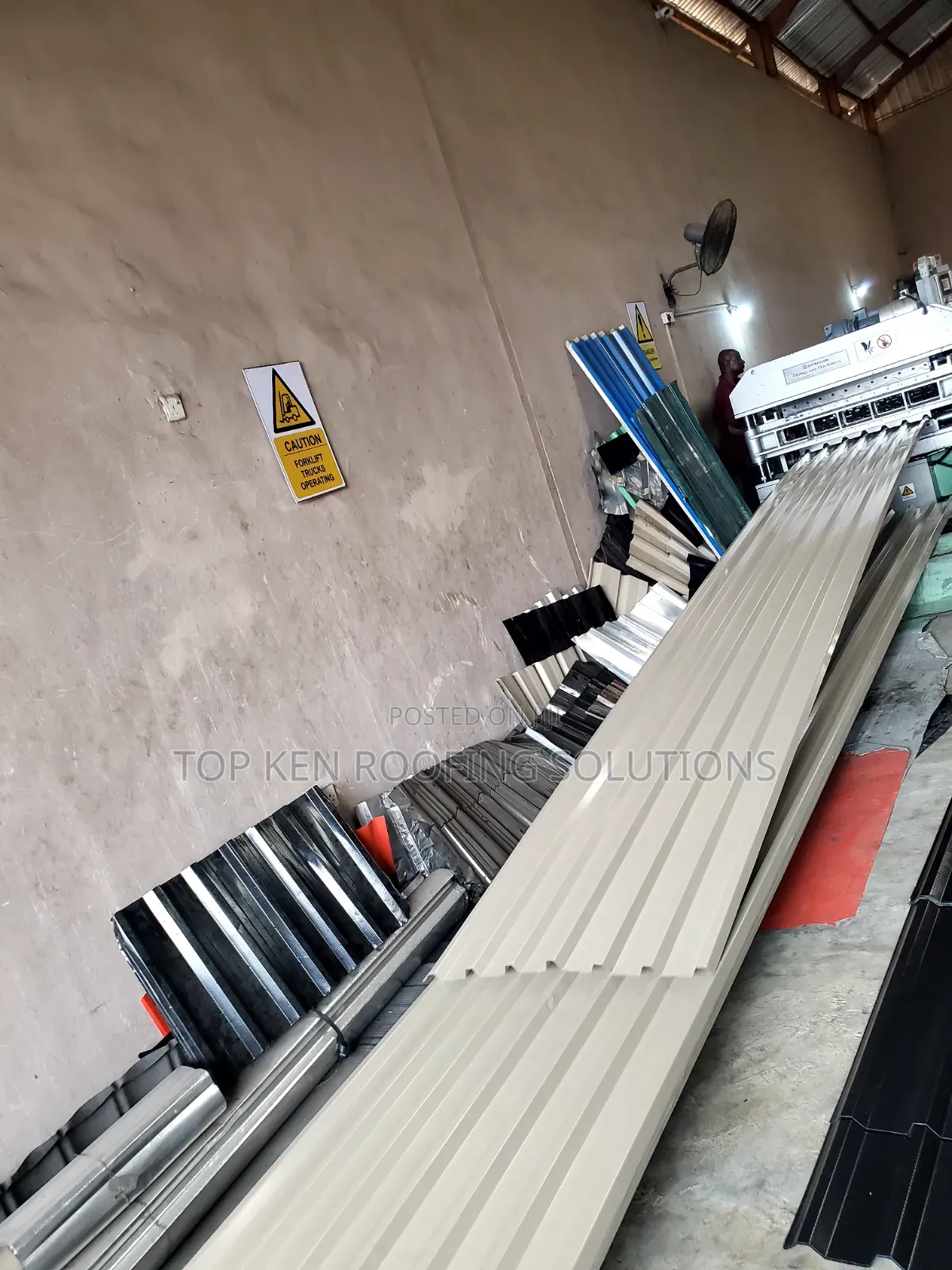Beige Oven Baked 0.55mm Longspan Sheet