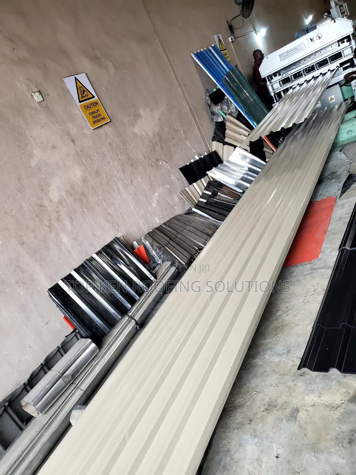 Beige Oven Baked 0.55mm Longspan Sheet