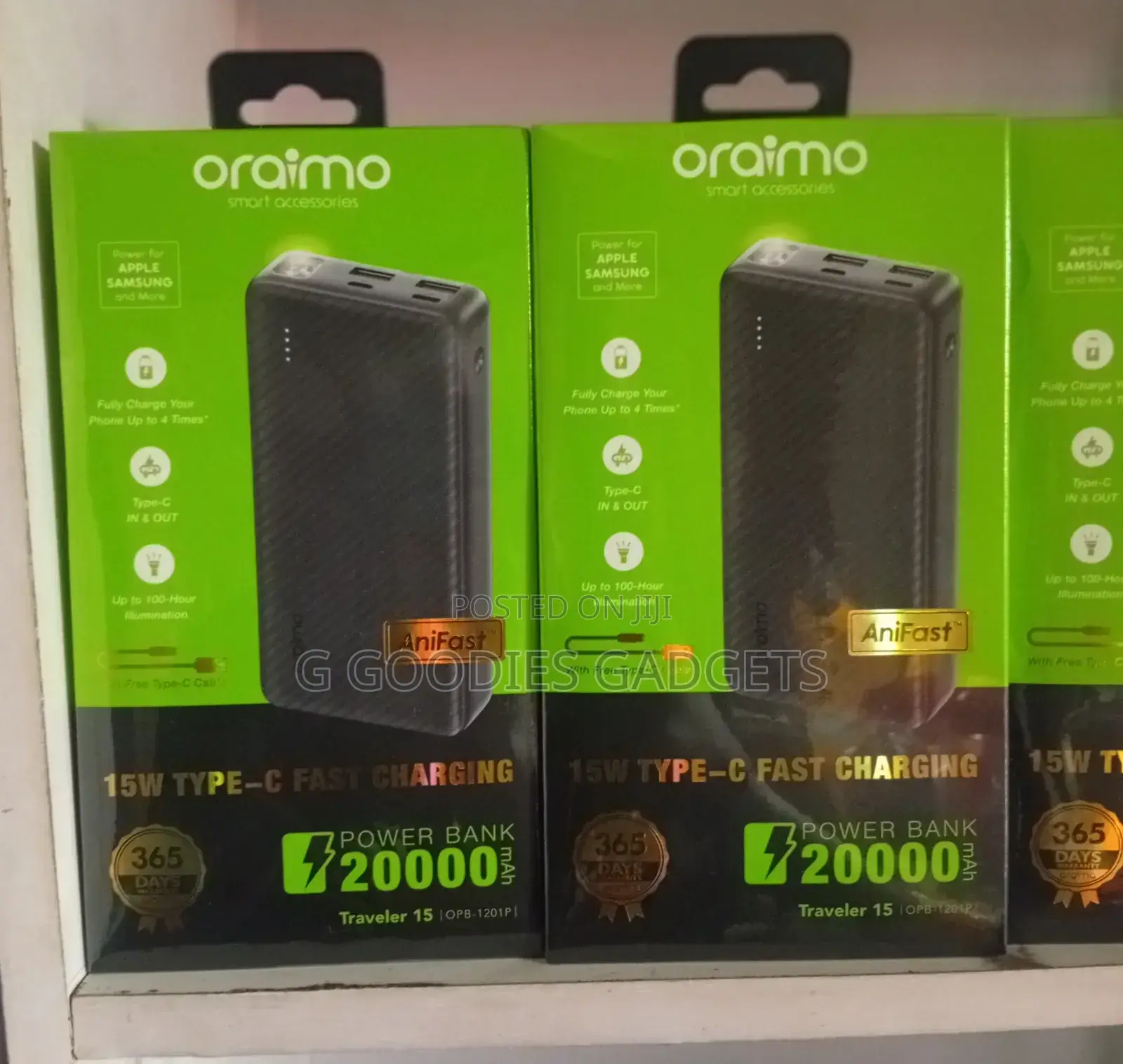 Oraimo 20,000 Mah Power Bank