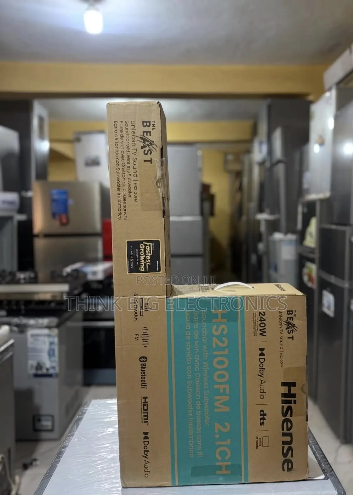 240w Hisense Soundbar With Wireless Subwoofer